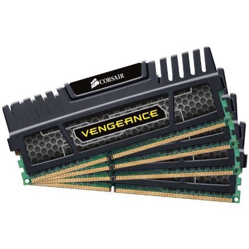 커세어 Corsair CMZ32GX3M4X1600C10 Vengeance 32GB (4x8GB) DDR3 1600 MHz (PC3 12800) Desktop Memory 1.5V