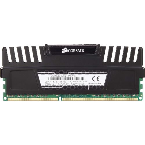 커세어 Corsair CMZ8GX3M1A1600C10 Vengeance 8GB (1x8GB) DDR3 1600 MHz (PC3 12800) Desktop Memory 1.5V