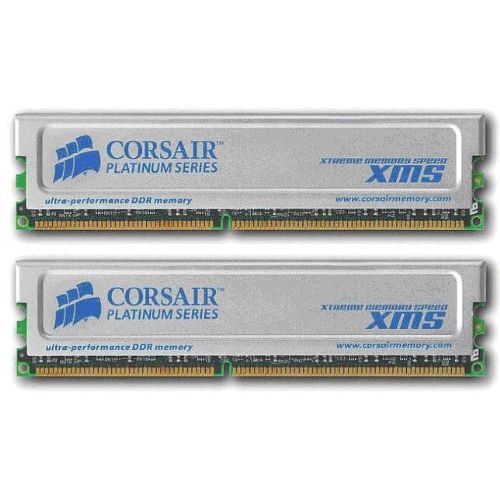 커세어 Corsair XMS 2GB (2x1GB) DDR 400 MHz (PC 3200) Desktop Memory (CMC2GX1M2A400C3)