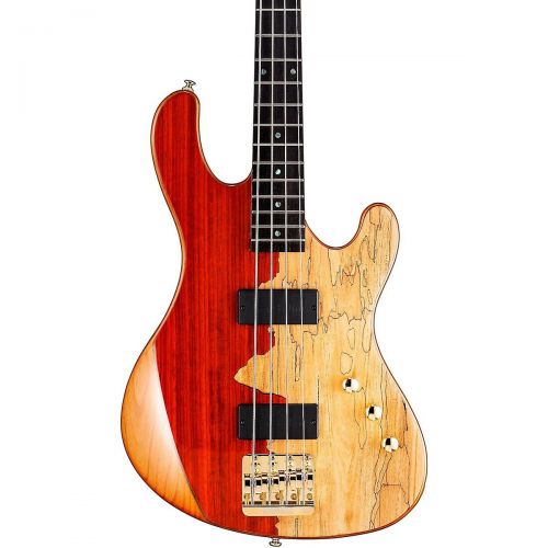  Cort},description:The Jeff Berlin Rithimic 4 String Bass features a custom designed alder body with spalted maple and padouk top which has its own unique clarity and brightness. Th