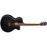 Cort 6 String Acoustic-Electric Guitar, Right, Open Pore Black (SFXABOPBK)