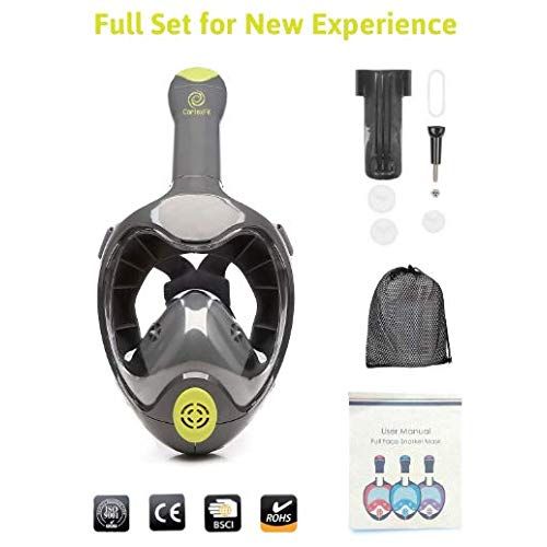  CortexFit Full Face Snorkel Mask 180 Snorkel Mask Full Face for Adults and Kids