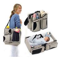 Cortunex Multi-Purpose 3 in 1 Diaper Bag - Travel Bassinet - Change Station - (Cream) #1 Baby Diaper Tote Bag - Good Gift Idea