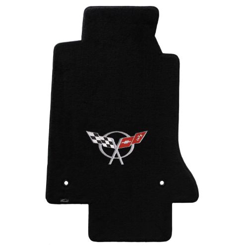  Corvette Lloyd Mats VELOURTEX Floor Mats for CORVETTE 1997-2004 2PC Mats BLACK VELOURTEX C5 LOGO