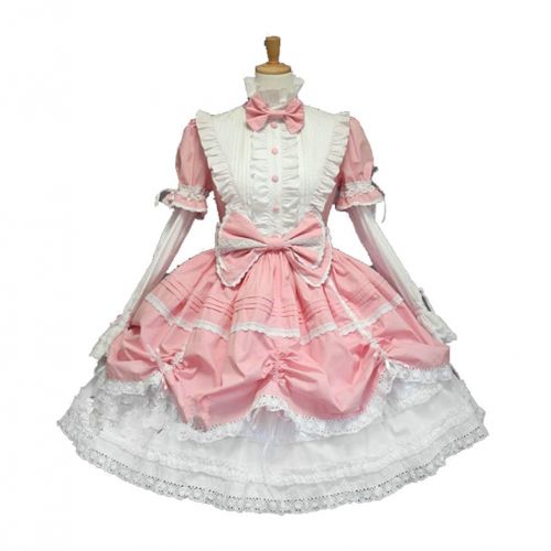  Cos store French Lolita Maid Princess Dress Halloween Costumes Anime Party Costumes For Womens With Petticoat