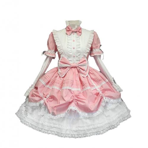  Cos store French Lolita Maid Princess Dress Halloween Costumes Anime Party Costumes For Womens With Petticoat