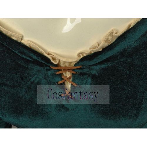  CosFantasy Princess Merida Cosplay Costume Long Dress Halloween mp003883