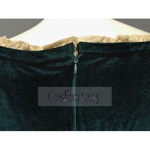  CosFantasy Princess Merida Cosplay Costume Long Dress Halloween mp003883