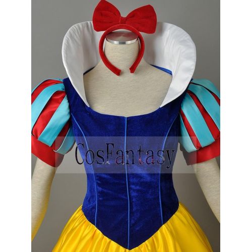  CosFantasy Princess Snow White Cosplay Costume Deluxe Ball Gown mp003881