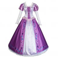CosFantasy Princess Rapunzel Cosplay Costume Printed Dress Ball Gown mp004097