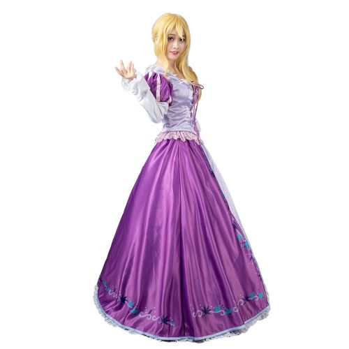  CosFantasy Princess Rapunzel Cosplay Costume Printed Dress Ball Gown mp004097