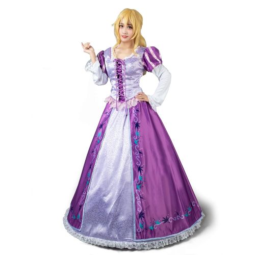  CosFantasy Princess Rapunzel Cosplay Costume Printed Dress Ball Gown mp004097