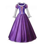 CosFantasy Princess Rapunzel Cosplay Costume Ball Gown Purple Dress mp003880