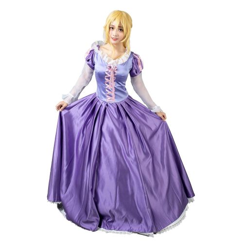  CosFantasy Princess Rapunzel Cosplay Costume Ball Gown Purple Dress mp003880