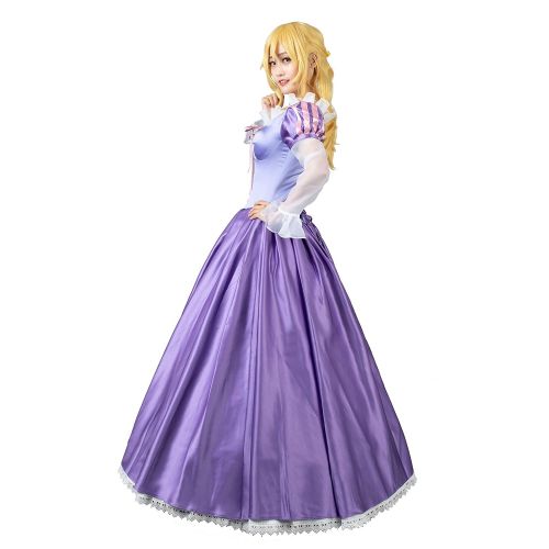  CosFantasy Princess Rapunzel Cosplay Costume Ball Gown Purple Dress mp003880