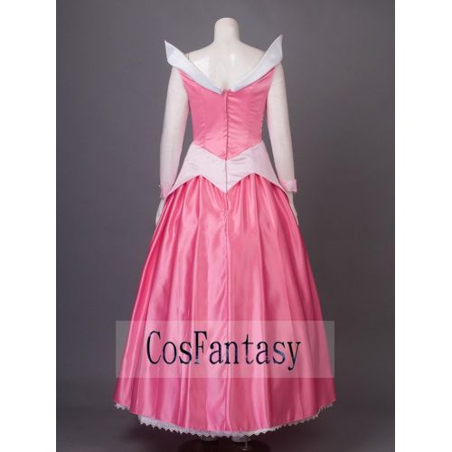  CosFantasy Princess Aurora Cosplay Costume Ball Gown Dress mp002020