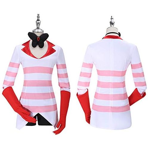  할로윈 용품Cos-Love Hazbin Hotel Angel Dust Cosplay Costume Sweatshirt Shirt Outfit Halloween Christmas Dress Up for Women Men