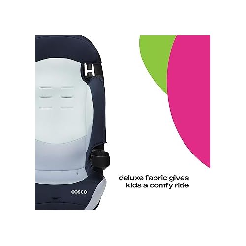  Cosco Finale DX 2-in-1 Booster Car Seat, Forward Facing 40-100 lbs, Rainbow