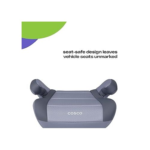  Cosco Topside Booster Car Seat, Extra-Plush pad, Organic Waves
