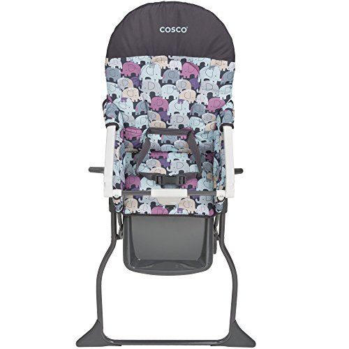  [아마존베스트]Cosco Simple Fold High Chair, Elephant Puzzle