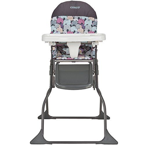  [아마존베스트]Cosco Simple Fold High Chair, Elephant Puzzle