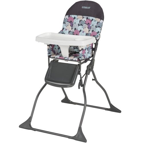  [아마존베스트]Cosco Simple Fold High Chair, Elephant Puzzle