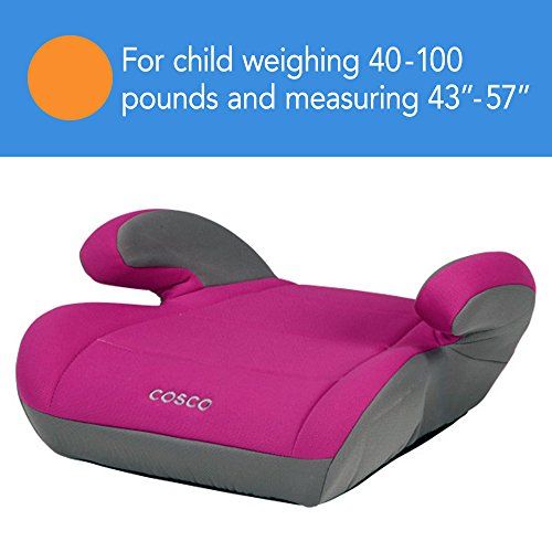  [아마존베스트]Cosco Topside Booster Car Seat - Easy to Move, Lightweight Design (Magenta)