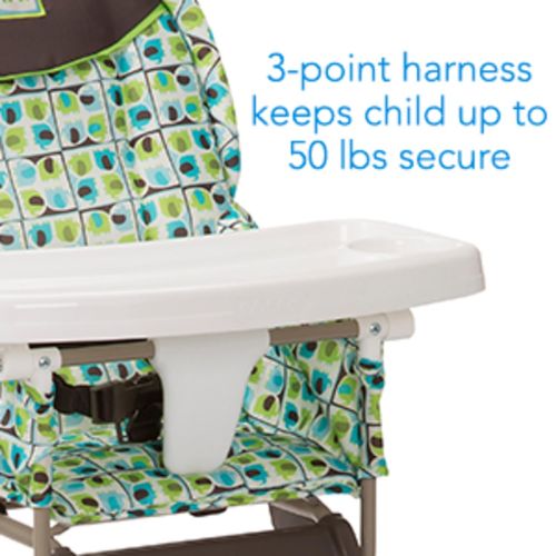  Cosco Simple Fold High Chair with 3-Position Tray (Elephant Squares)