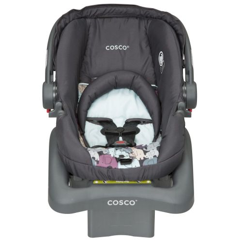  Cosco Light N Comfy DX Infant Car Seat, Blue Elephant Puzzle