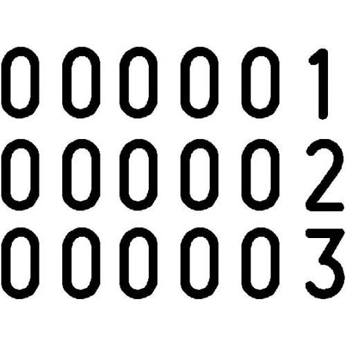  Cosco(R) 6-Wheel Numbering Machine