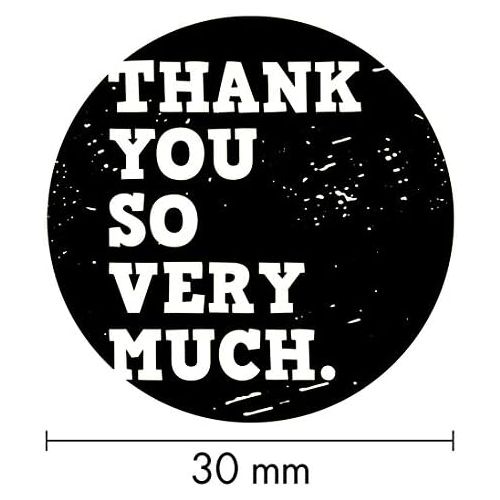  Cosco WOODIES Thank You Themed Stamp Thank You So Very Much, 1-3/16 Impression