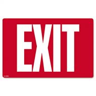 Cosco Glow in Dark Sign, EXIT, 8 x 12 (098052), red