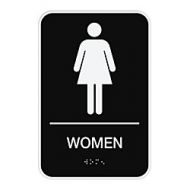 Cosco ADA Men/Women Combo Pack Restroom Signs, 6 x 9, Pack of 2