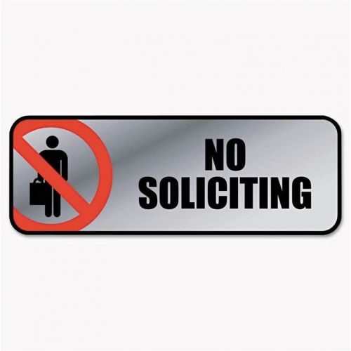  COSCO No Soliciting Image/Message Sign (COS098208)