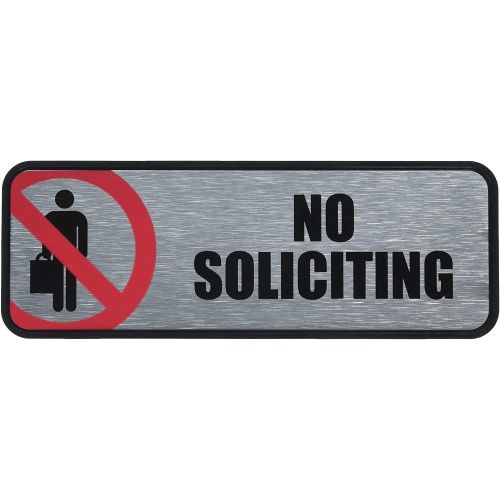  COSCO No Soliciting Image/Message Sign (COS098208)
