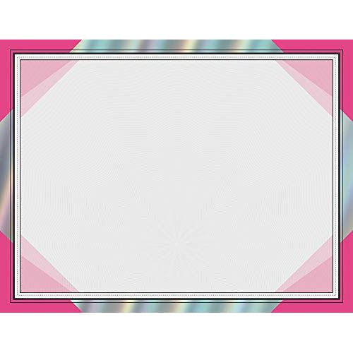  Cosco Rainbow Foil Certificates, Pink