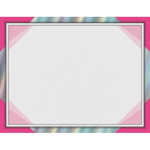  Cosco Rainbow Foil Certificates, Pink