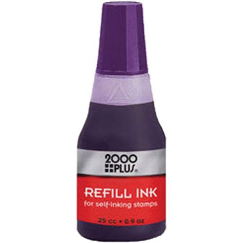  Purple Water Based Re-Fill Ink for Cosco 2000 Plus Self-Inking Stamp Refill 25cc`
