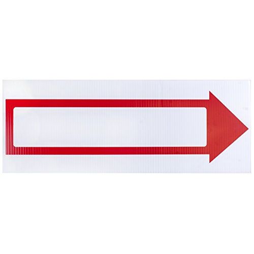  Cosco Sign Kit, Blank with Stake, 6 x 17 Inches (098056) , White