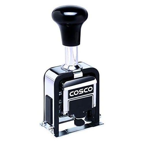  Cosco Automatic Numbering Machine, 6-Digits, 8 Modes, Black Ink (026138)