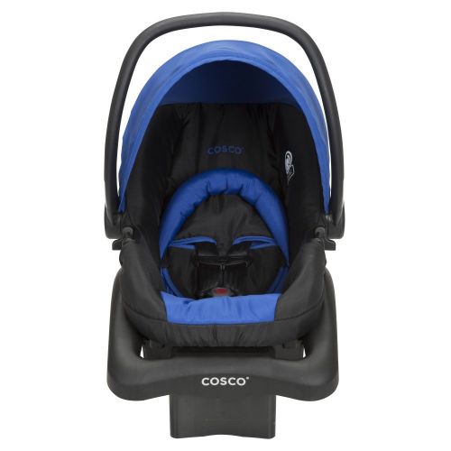  Cosco Simple Fold Travel System with Light and Comfy 22 Infant Car Seat, Sapphire