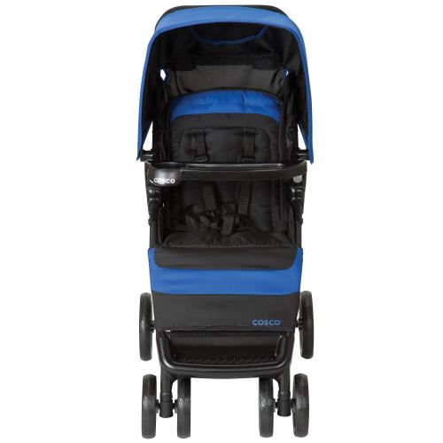  Cosco Simple Fold Travel System with Light and Comfy 22 Infant Car Seat, Sapphire