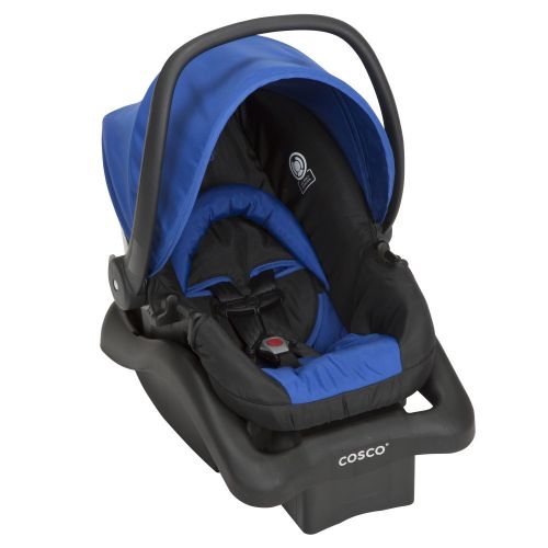  Cosco Simple Fold Travel System with Light and Comfy 22 Infant Car Seat, Sapphire