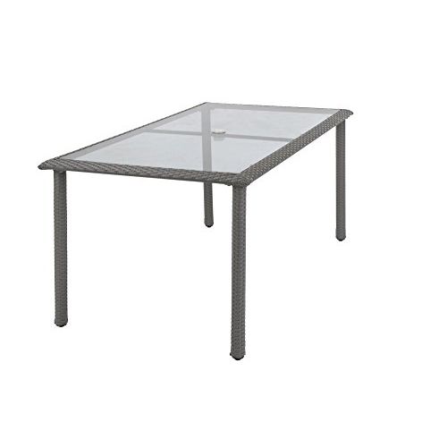  Cosco Outdoor Living 88598GBLE Cosco Outdoor Dining Table, Gray Blue