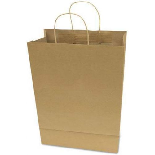  COSCO Products - COSCO - Premium Large Brown Paper Shopping Bag 17h x 12w, 50/Box - Sold As 1 Box - Made of paper. - Environmentally friendly. - Durable. - Reinforced gusset (botto