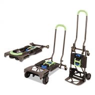 CoscoProducts Cosco Shifter 300-Pound Capacity Multi-Position Heavy Duty Folding Hand Truck and Dolly, Green (1 Pack)