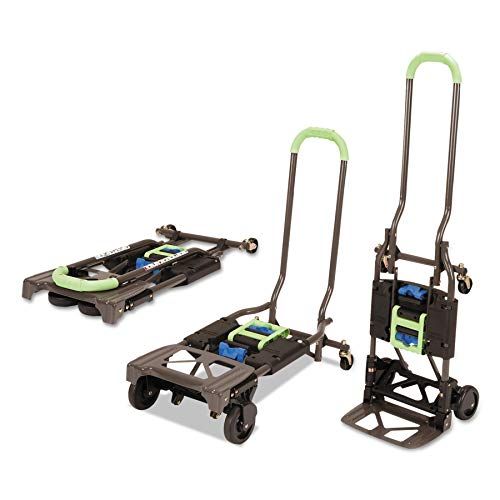  CoscoProducts Cosco Shifter 300-Pound Capacity Multi-Position Heavy Duty Folding Hand Truck and Dolly, Green (1 Pack)