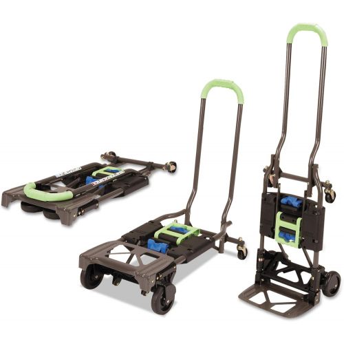  CoscoProducts Cosco Shifter 300-Pound Capacity Multi-Position Heavy Duty Folding Hand Truck and Dolly, Green (1 Pack)