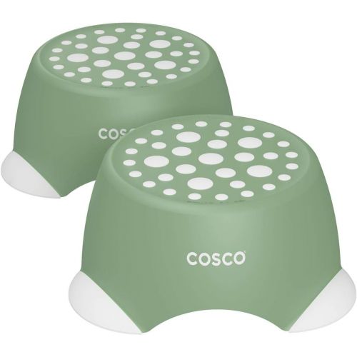  CoscoProducts COSCO 11908GRN2E Kids One-Step Step Stool, 2 Pack, Green