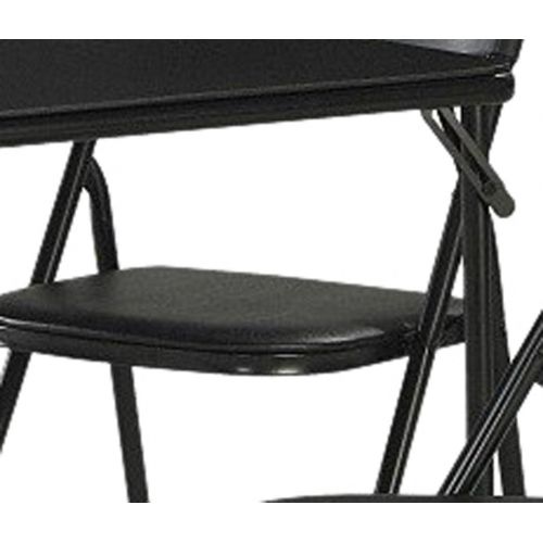  CoscoProducts COSCO 5-Piece Folding Table and Chair Set, Black